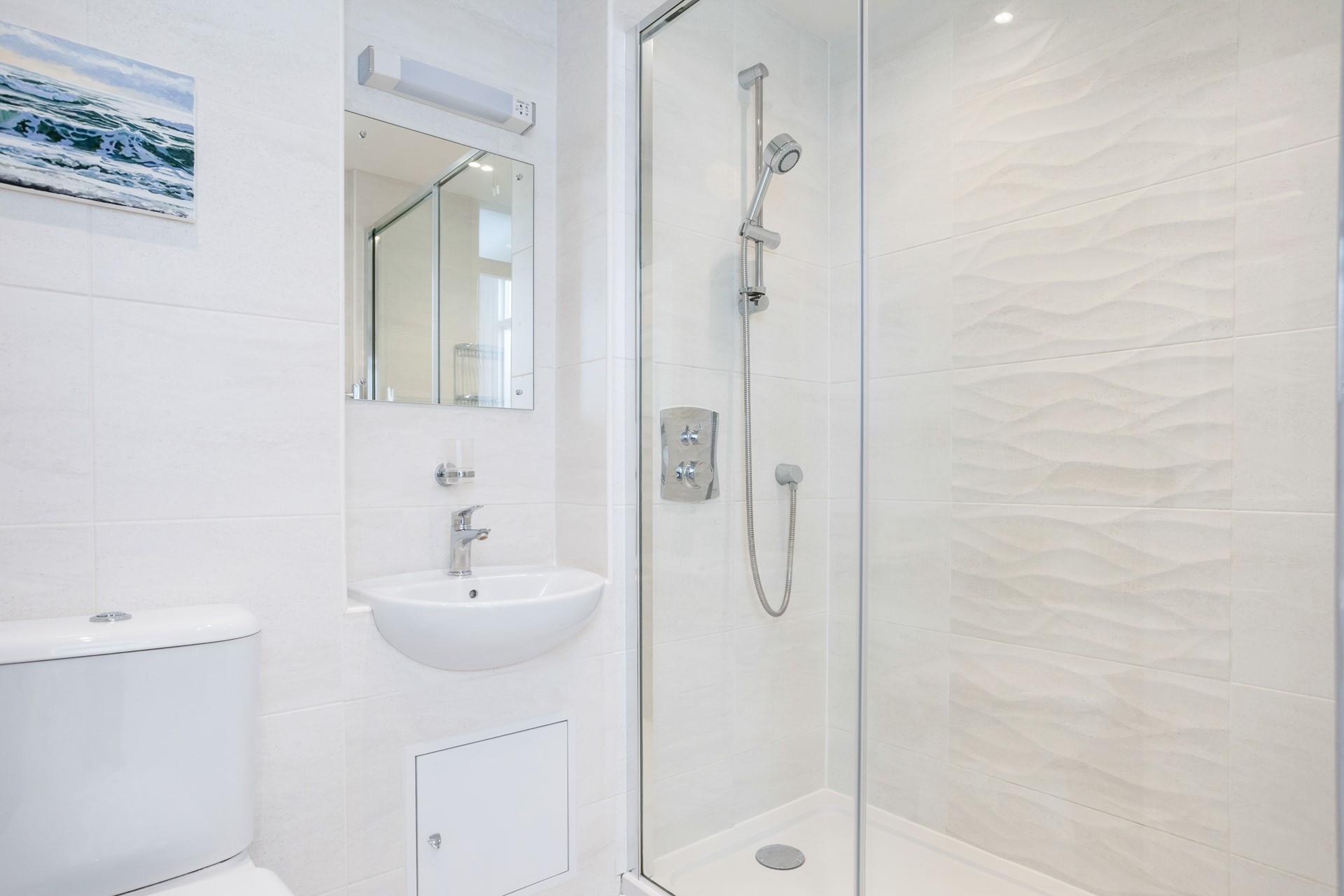 Start your day with an invigorating shower or rinse off the sand after an afternoon at the beach.