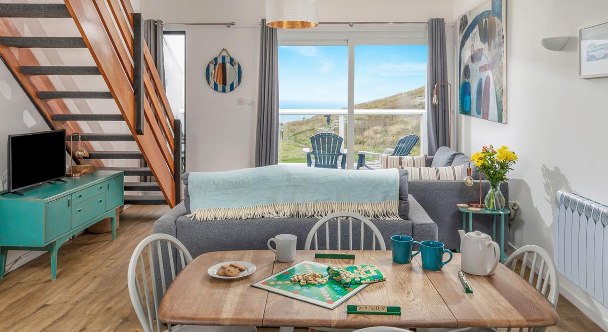 The open plan living space means you can cook and still interact with the family.