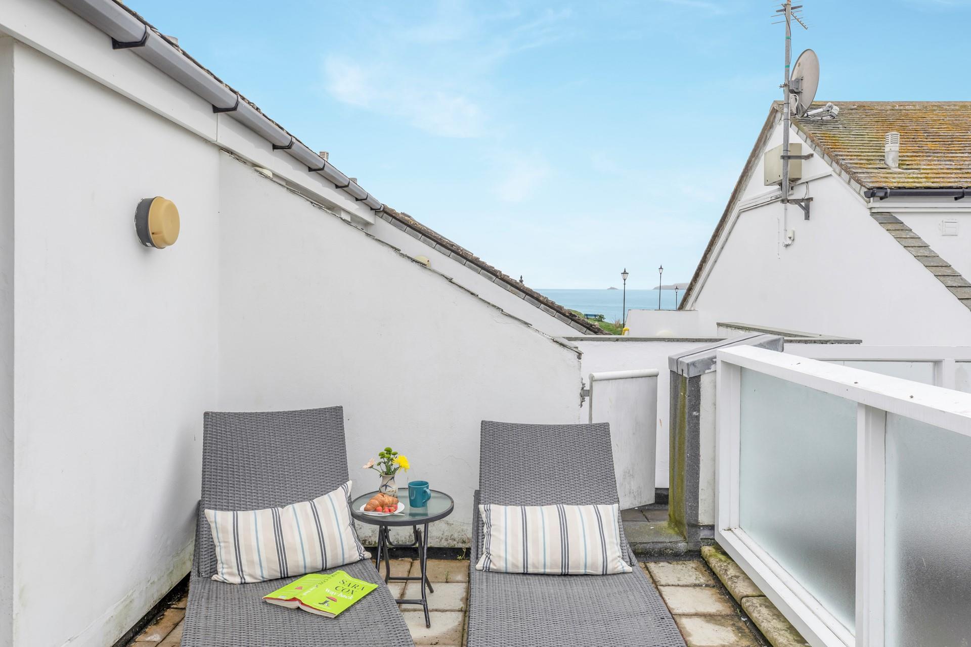 Enjoy sea views right across to Godrevy Lighthouse.