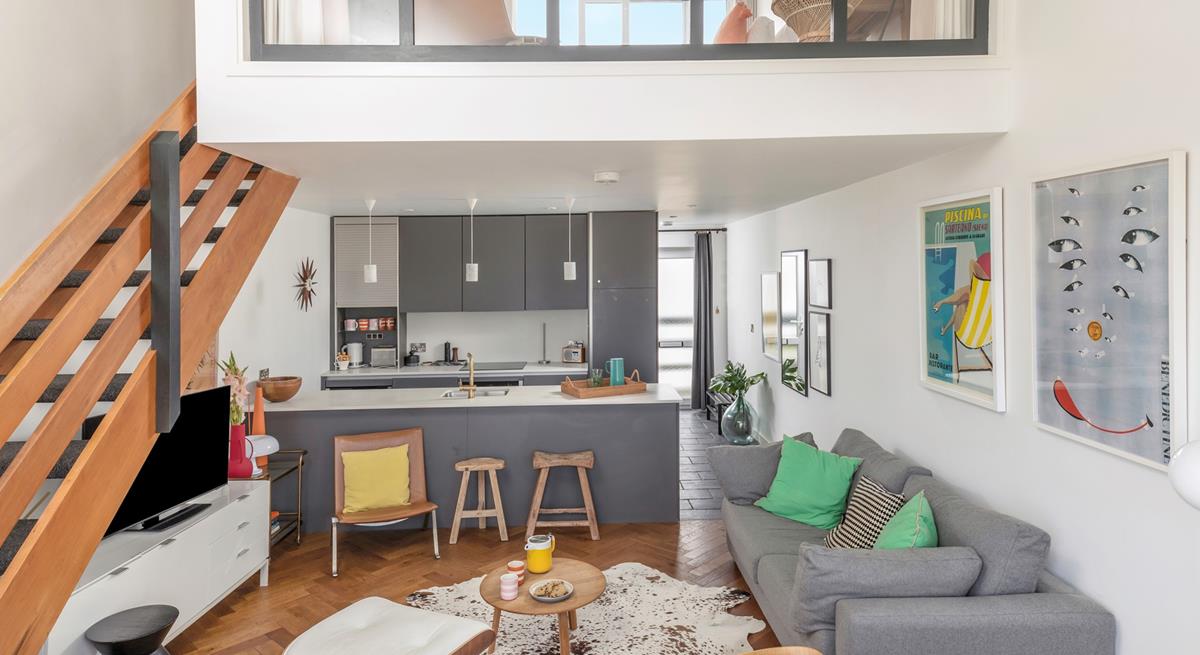 Spend days exploring the coast path and evenings relaxing in your stylish apartment.