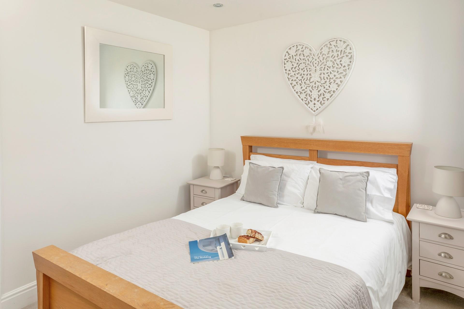 You'll sleep soundly in the comfortable double bed.