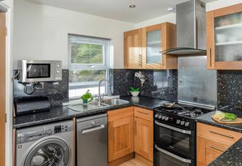 You'll find modern amenities in the kitchen, including a dishwasher!