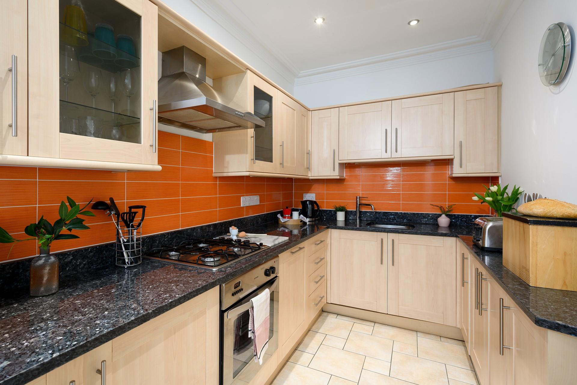 Pour yourself a glass of wine while cooking up a storm in the kitchen.