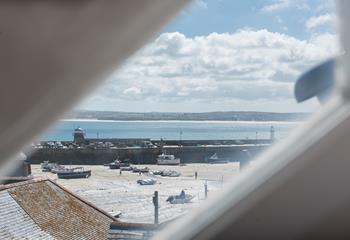 Bedroom 2 has views of the harbour to wake up to.