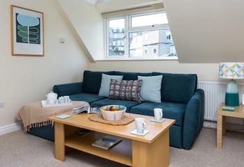 The open plan living space is very light and airy, perfect for socialising.