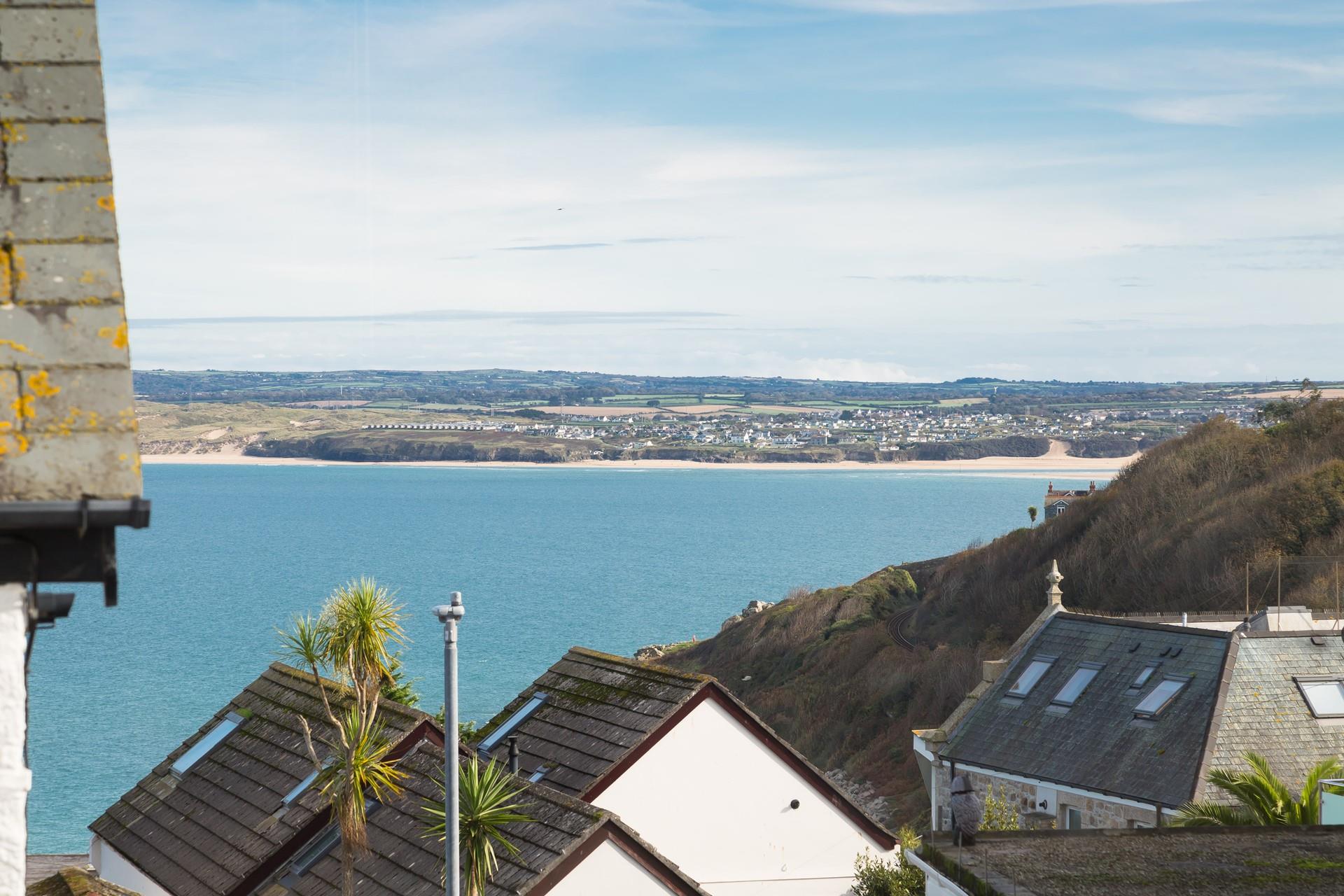 The stunning sea views beckon you down to the beach! 