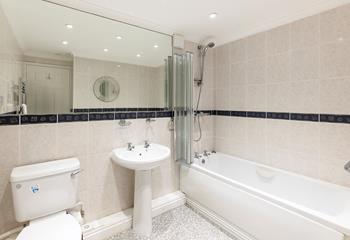 Start the day with an invigorating shower. 