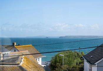 Gaze out over the iconic St Ives rooftops to the sea sparkling in the distance.