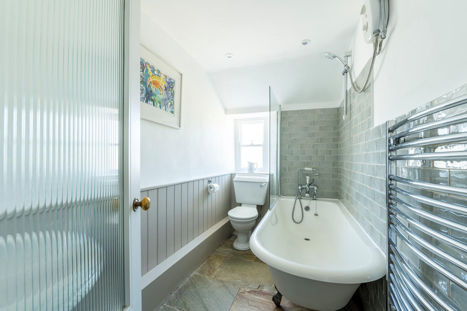 End the day with a relaxing soak in a bubble bath.