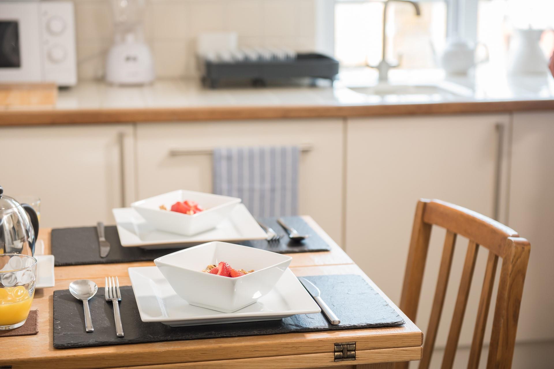 Take your time over breakfast - that's what holidays are for!