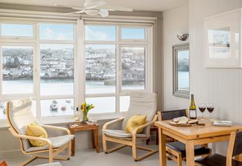 Appreciate the spectacular views of St Ives while you sip a glass of wine.