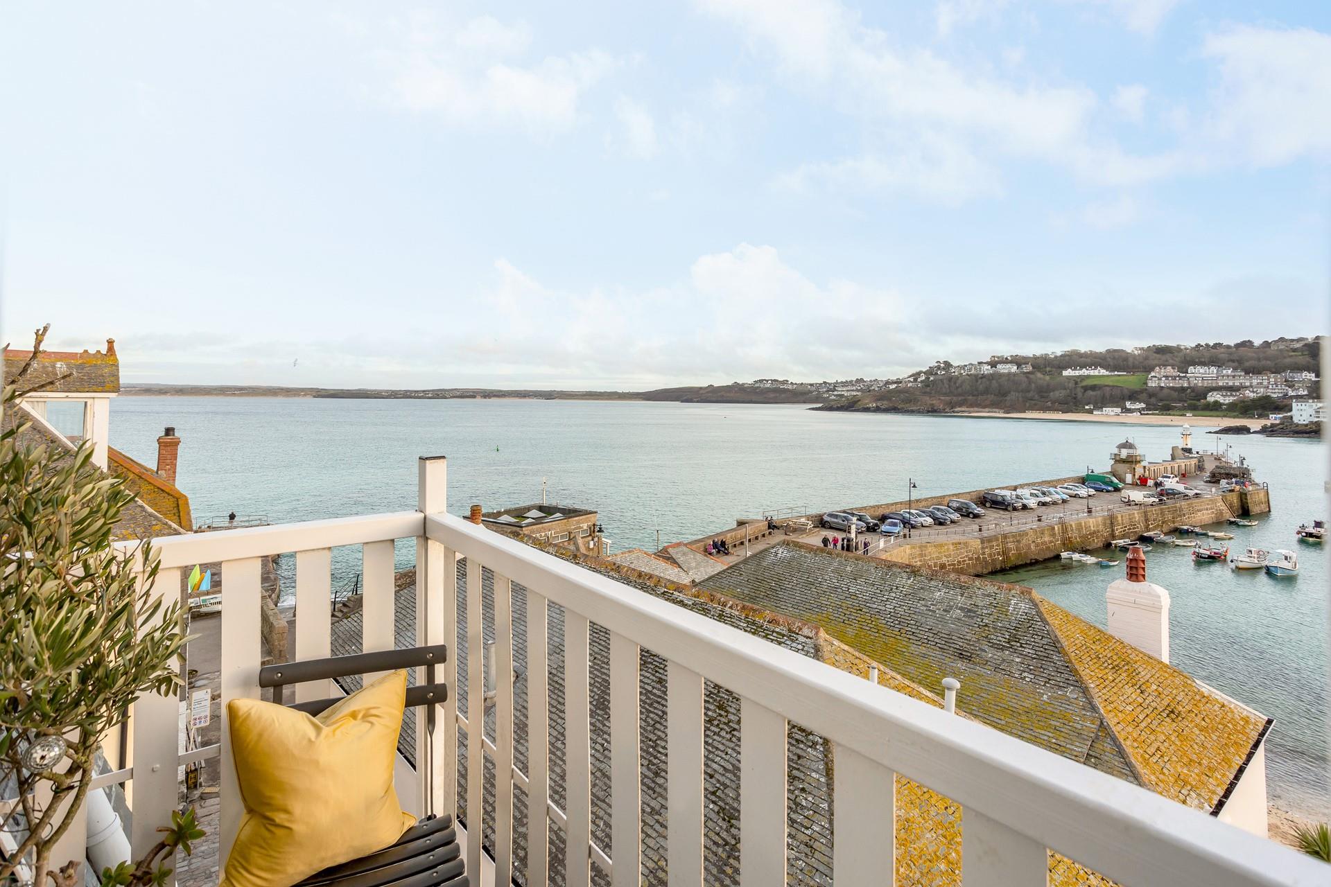 Find peace and tranquillity on the balcony.