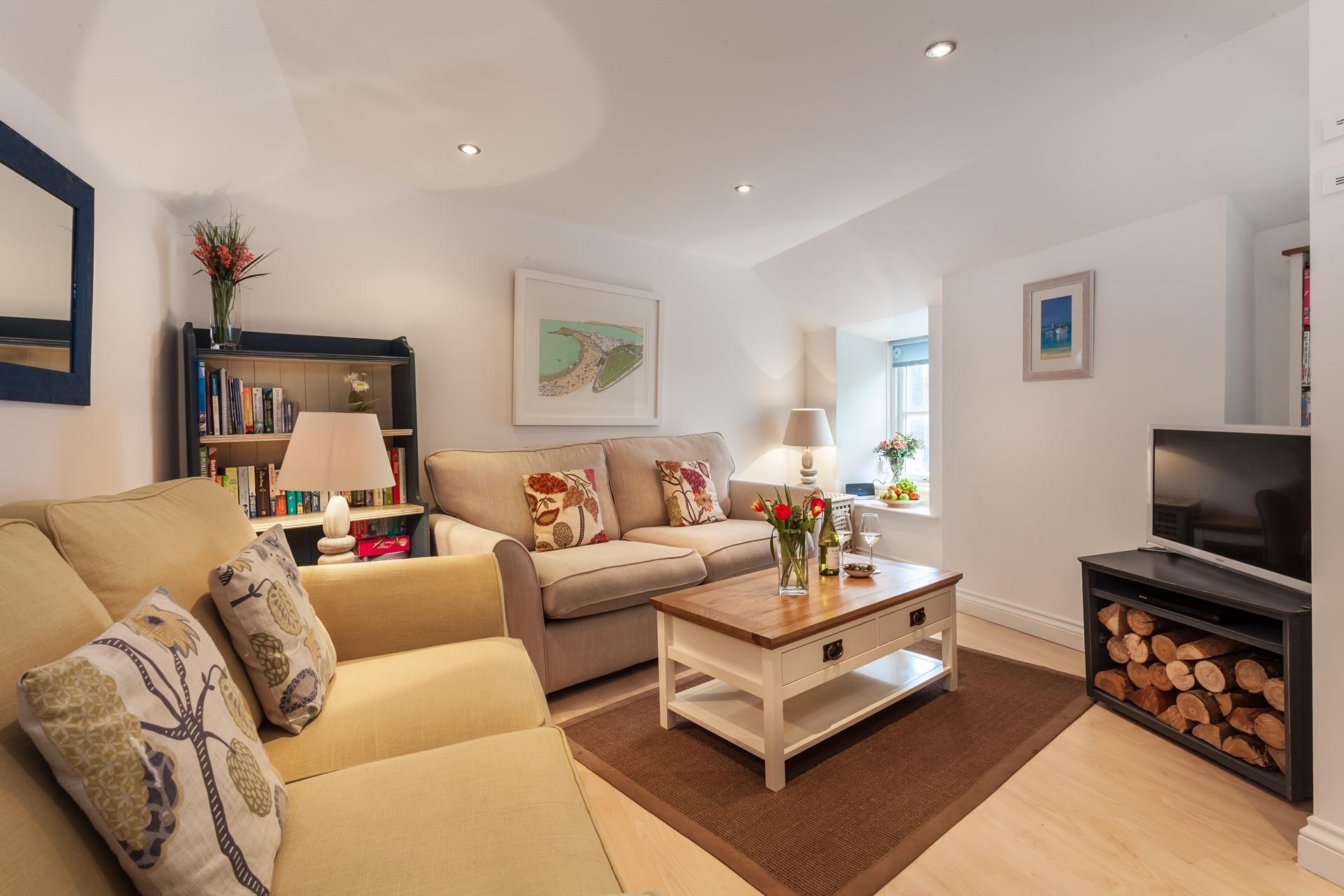 The interior blends a mixture of colours and textures to create a homely atmosphere.