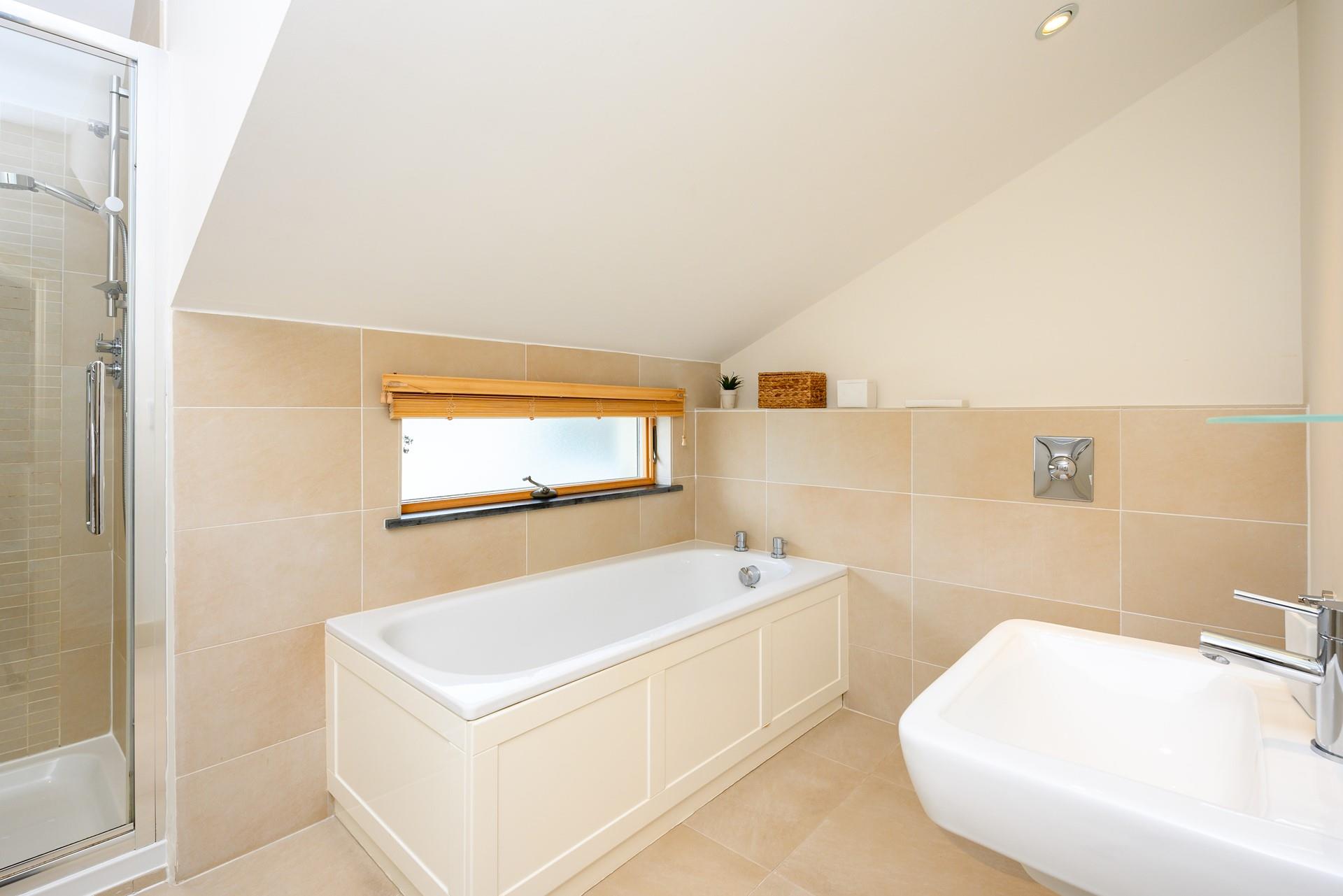 There is a separate shower for washing off sandy toes.