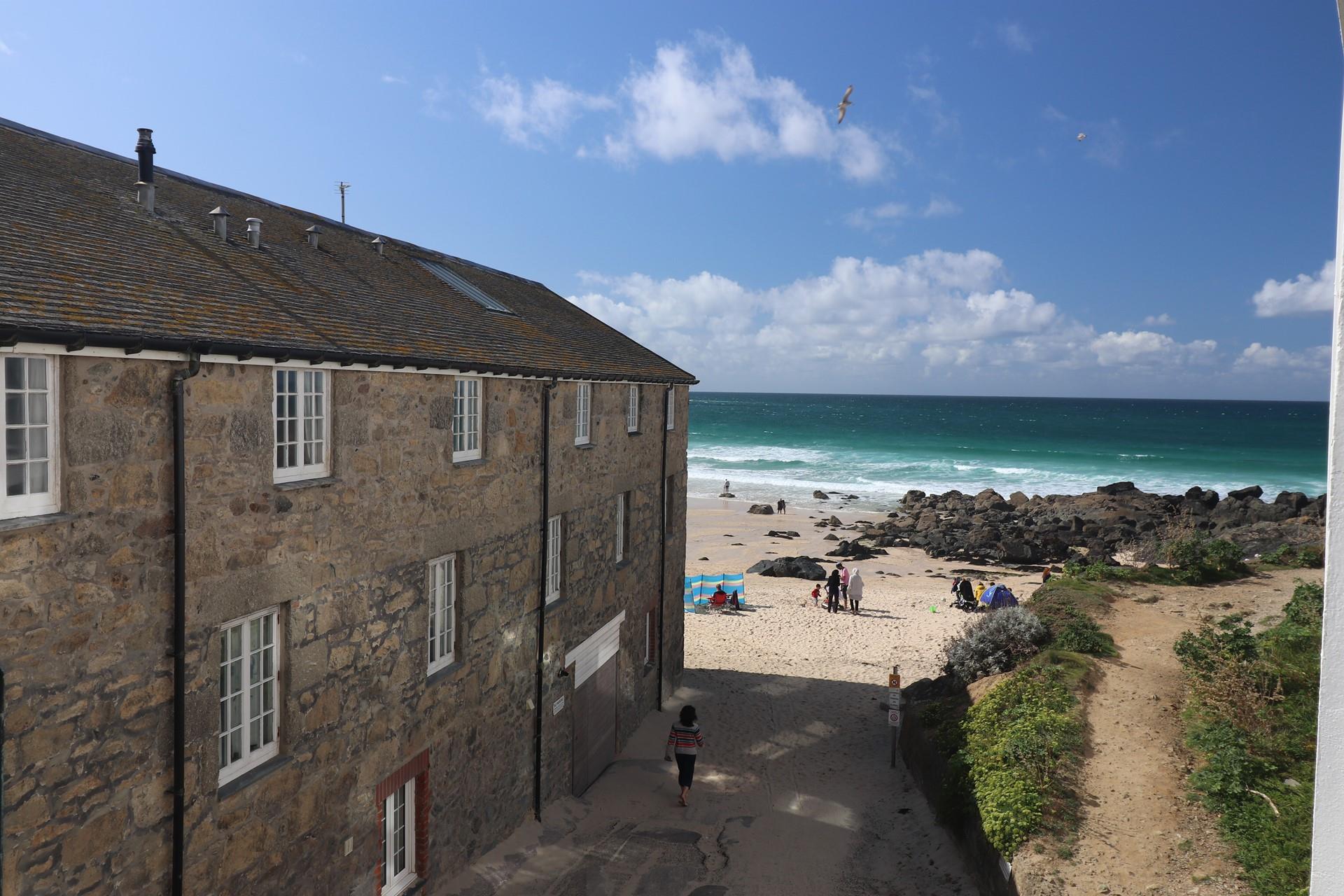 View of slipway which runs below the apartment.