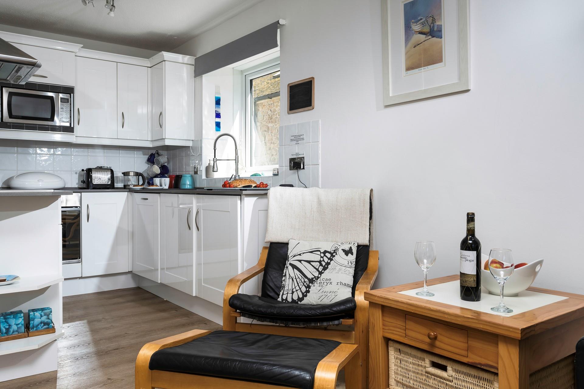 Fully-equipped, the kitchen has all you need to rustle up some holiday delights.