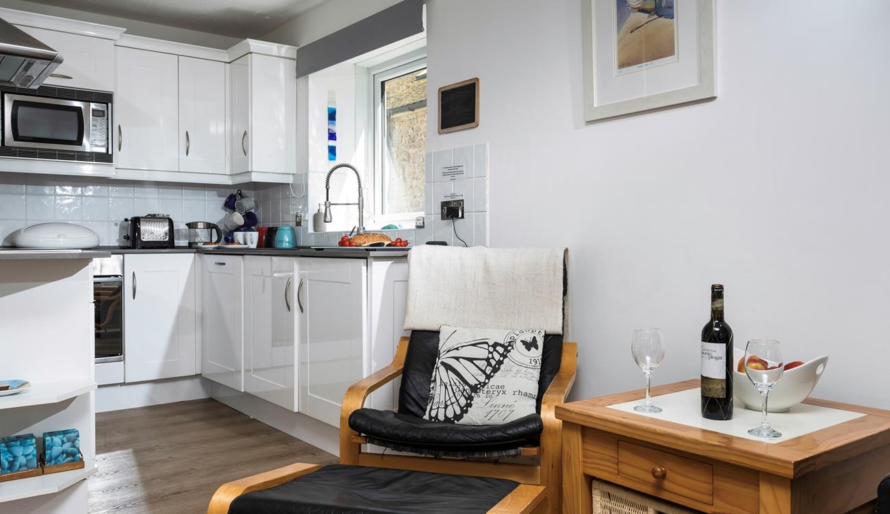 Fully-equipped, the kitchen has all you need to rustle up some holiday delights.