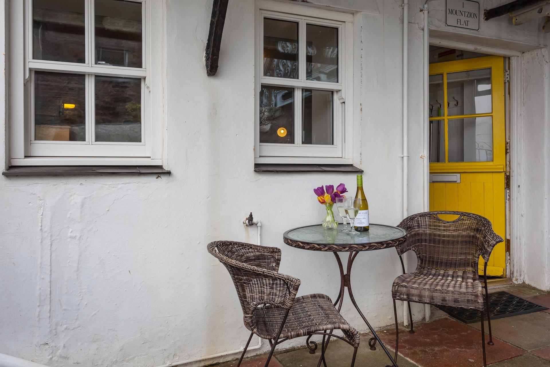 Enjoy the morning sun or cool down with an evening drink in the courtyard garden. 