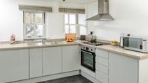Find everything you need in the spacious kitchen to cook a delicious meal. 