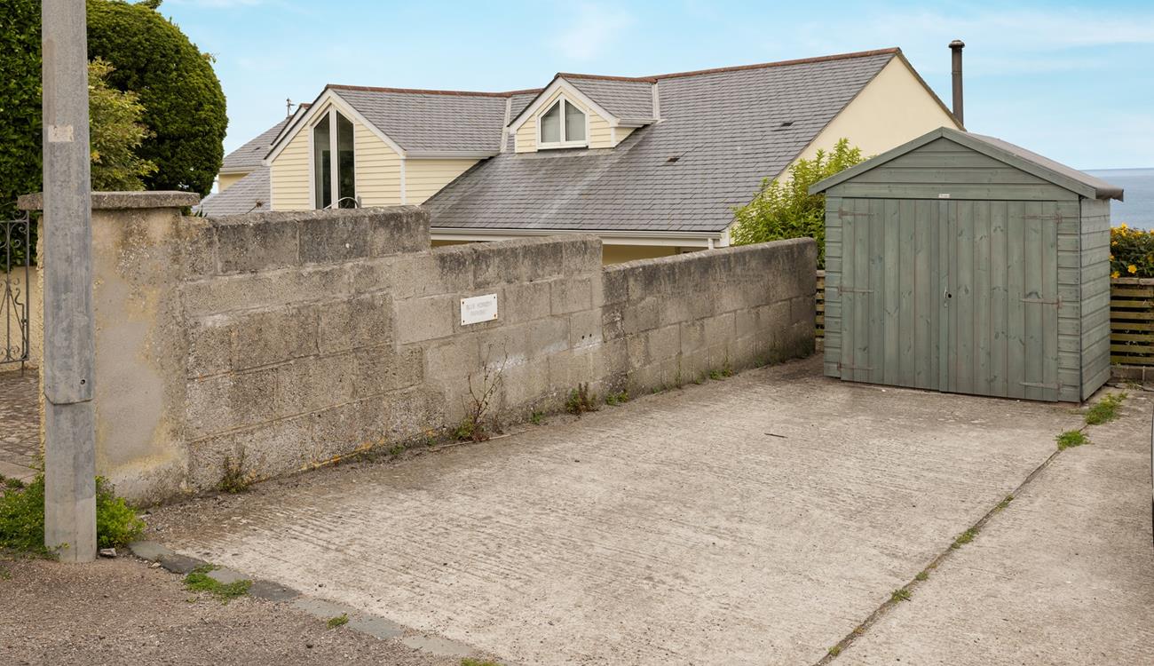 There's a private parking space with storage for all your beach gear.
