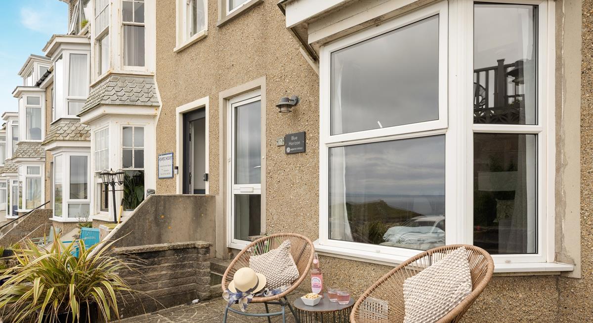 Unwind on the sea-facing terrace enjoying the view.