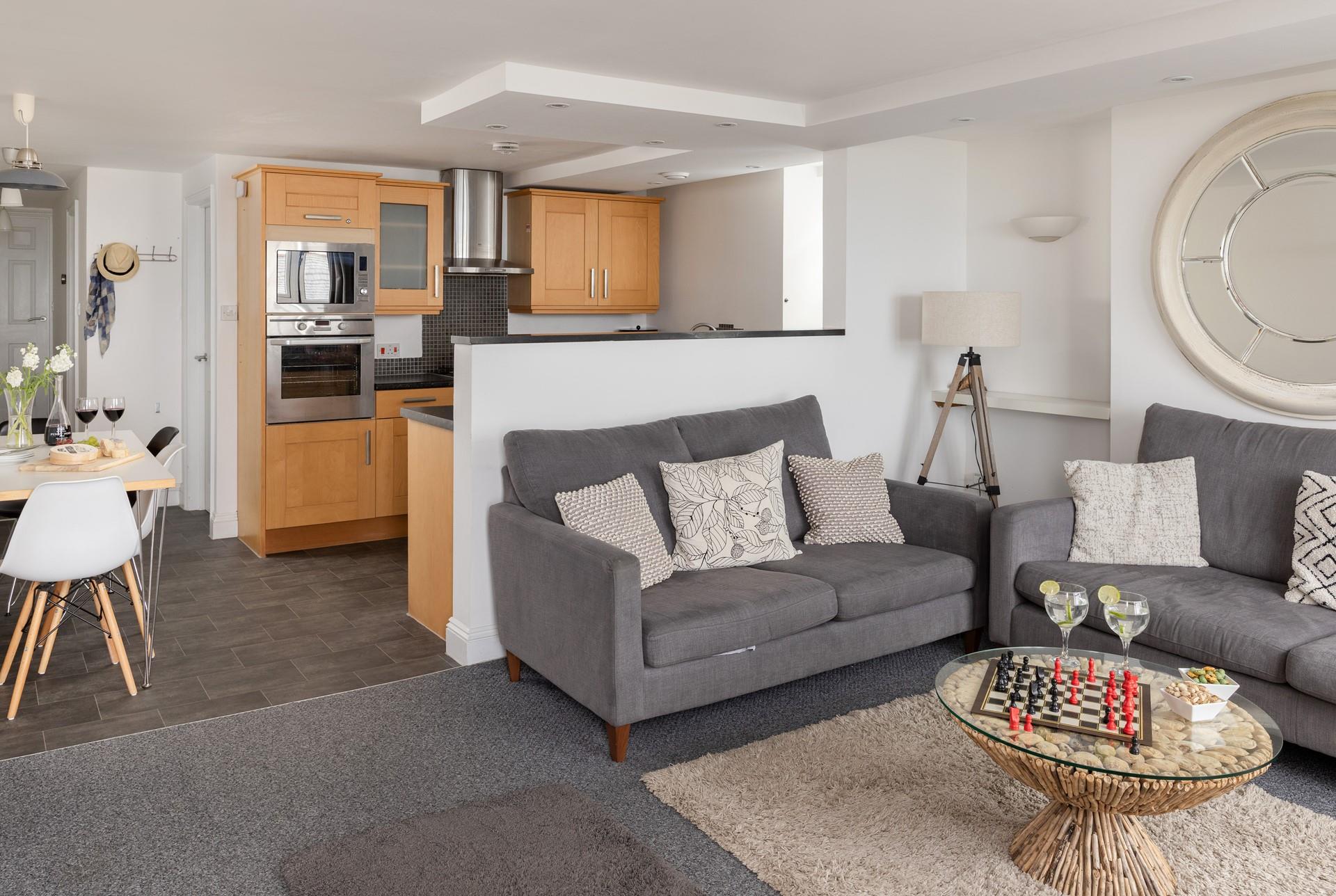 Make the most of time together in the open plan living area.