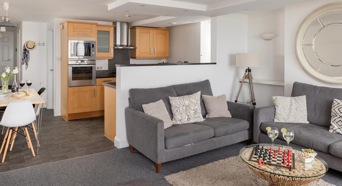 Make the most of time together in the open plan living area.