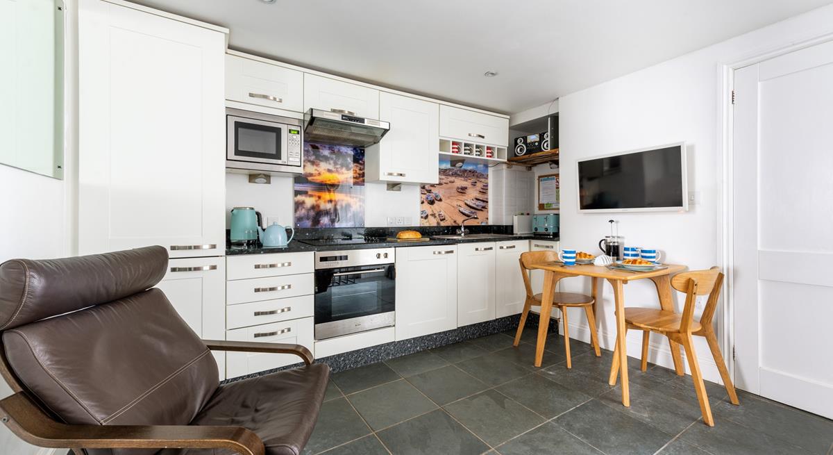 Though compact the living space has been carefully thought out to ensure guests have everything they need and more!