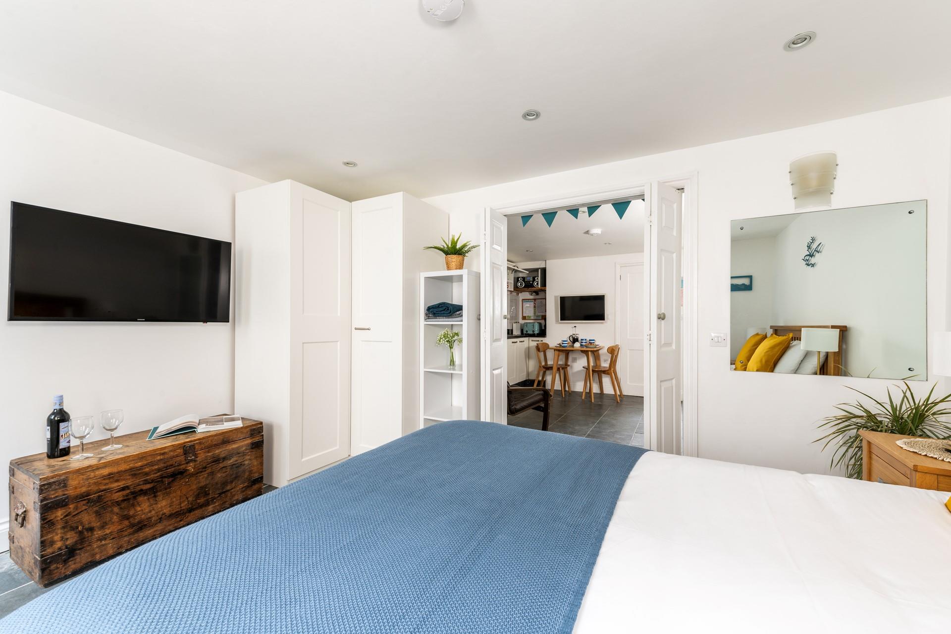 The stable door blends traditional features with modern living, giving guests the best of both worlds.