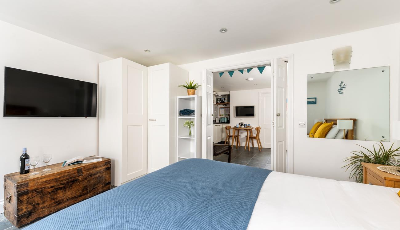 The stable door blends traditional features with modern living, giving guests the best of both worlds.