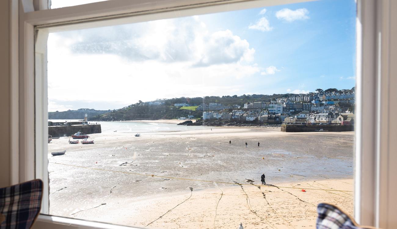 Step out the door onto the harbour for a morning dip.