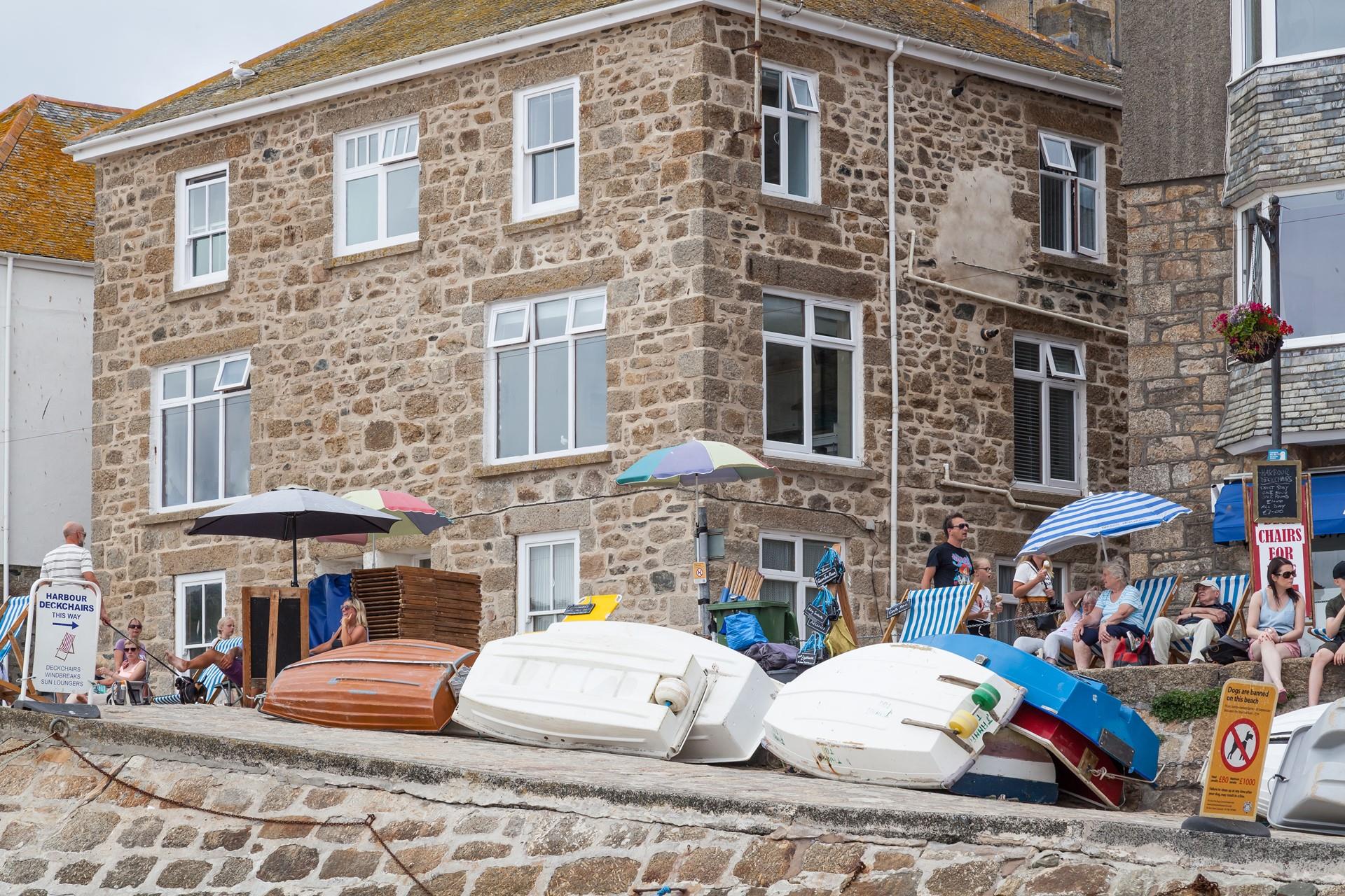 St Ives Harbour is a delightful place with picturesque streets and beaches.