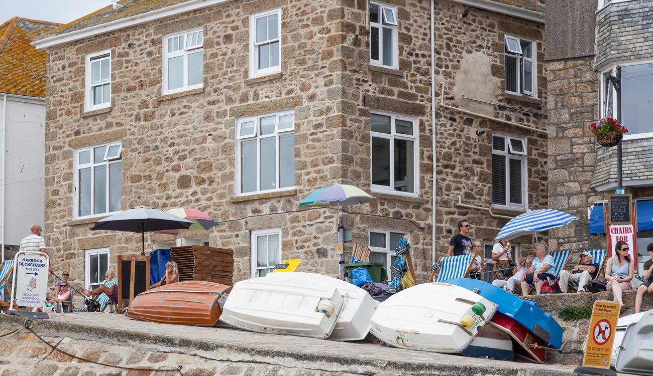 St Ives Harbour is a delightful place with picturesque streets and beaches.