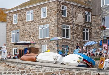 St Ives Harbour is a delightful place with picturesque streets and beaches.