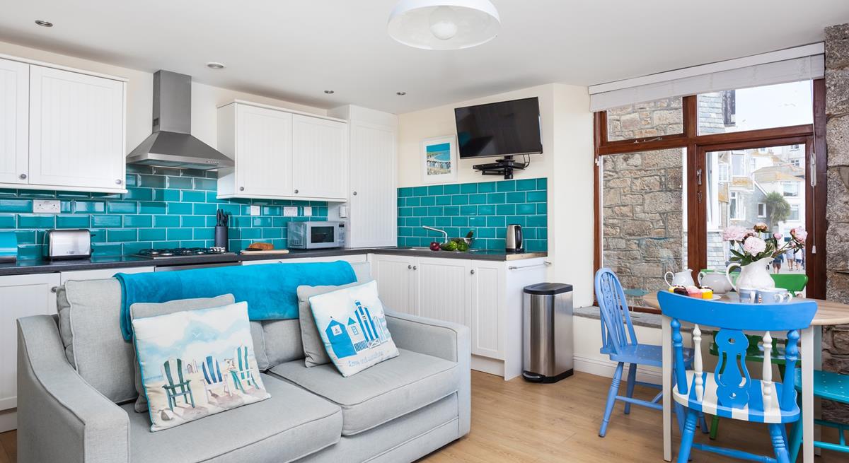 The kitchen is perfectly equipped to cook up a storm.