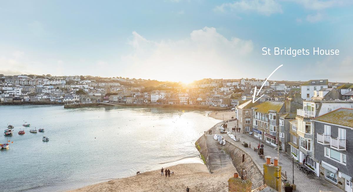 St Bridgets House is located right on St Ives harbourfront!