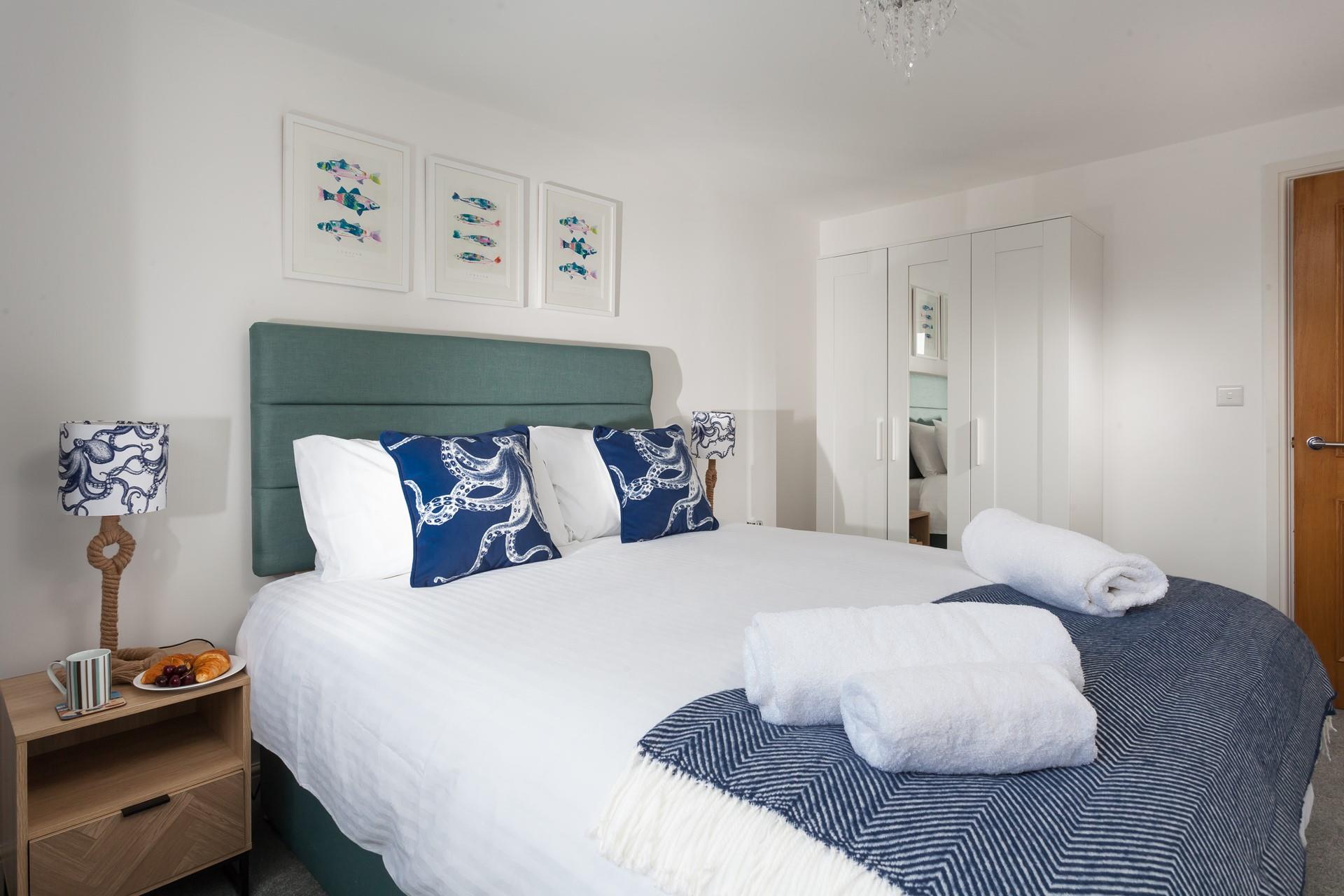 Treat yourself to breakfast in bed to start the day.