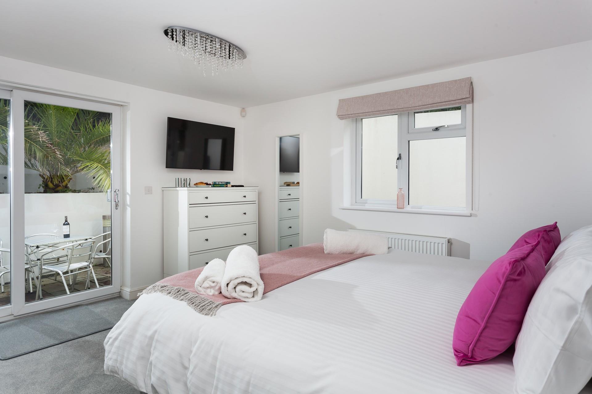 Slide open the patio doors and let the fresh summer breeze flow through in the morning.