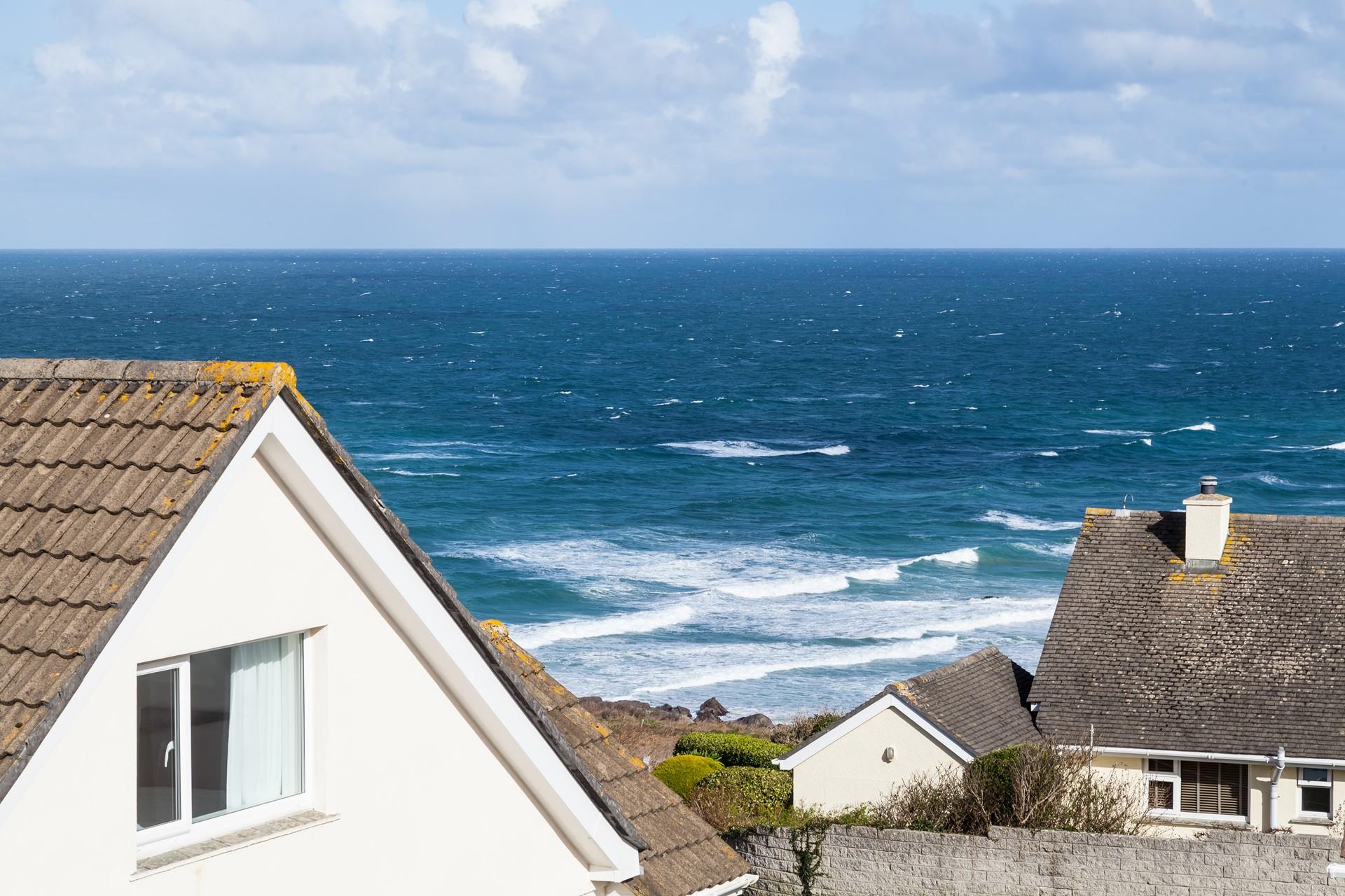 Gaze out at the captivating 180-degree views of St Ives Bay.