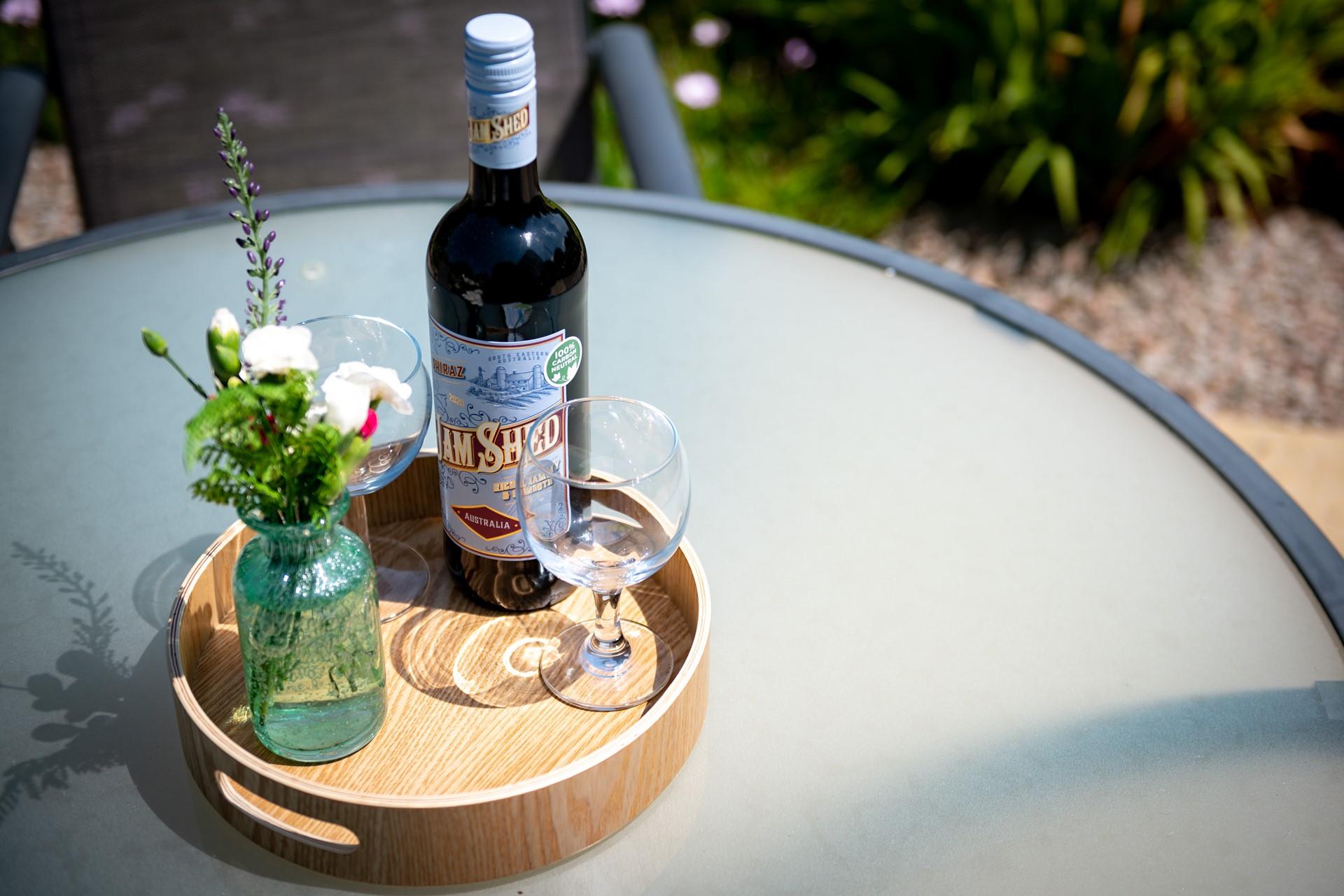 Visit Scarlet Wines nearby to find yourself the perfect wine to sip in the sun.