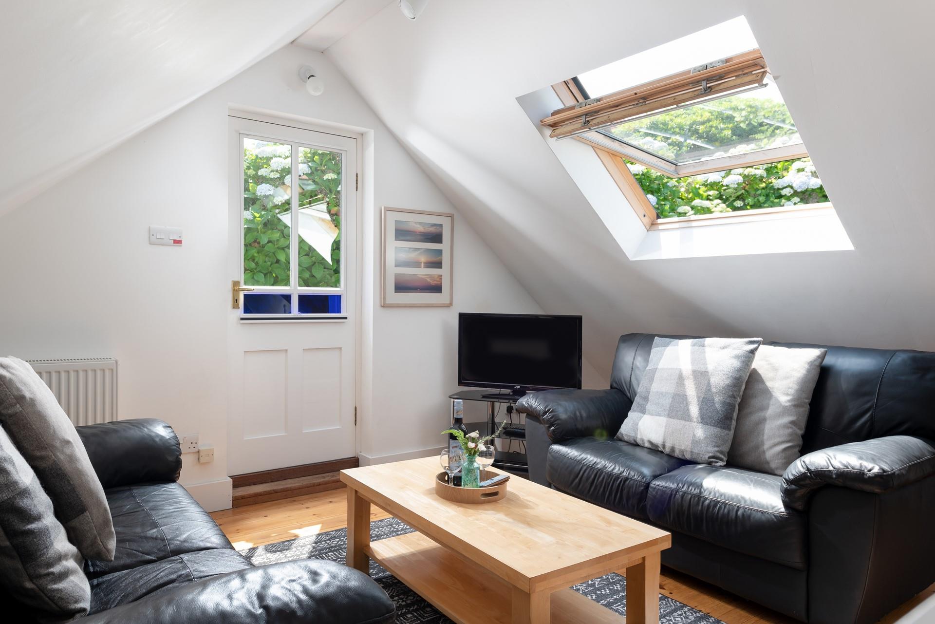 Let the fresh Cornish air in while planning your day's adventures.