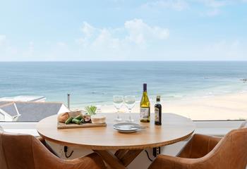 Enjoy the view with a glass of something chilled in hand.