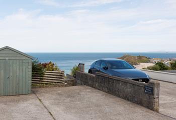 There's private parking, with a view!