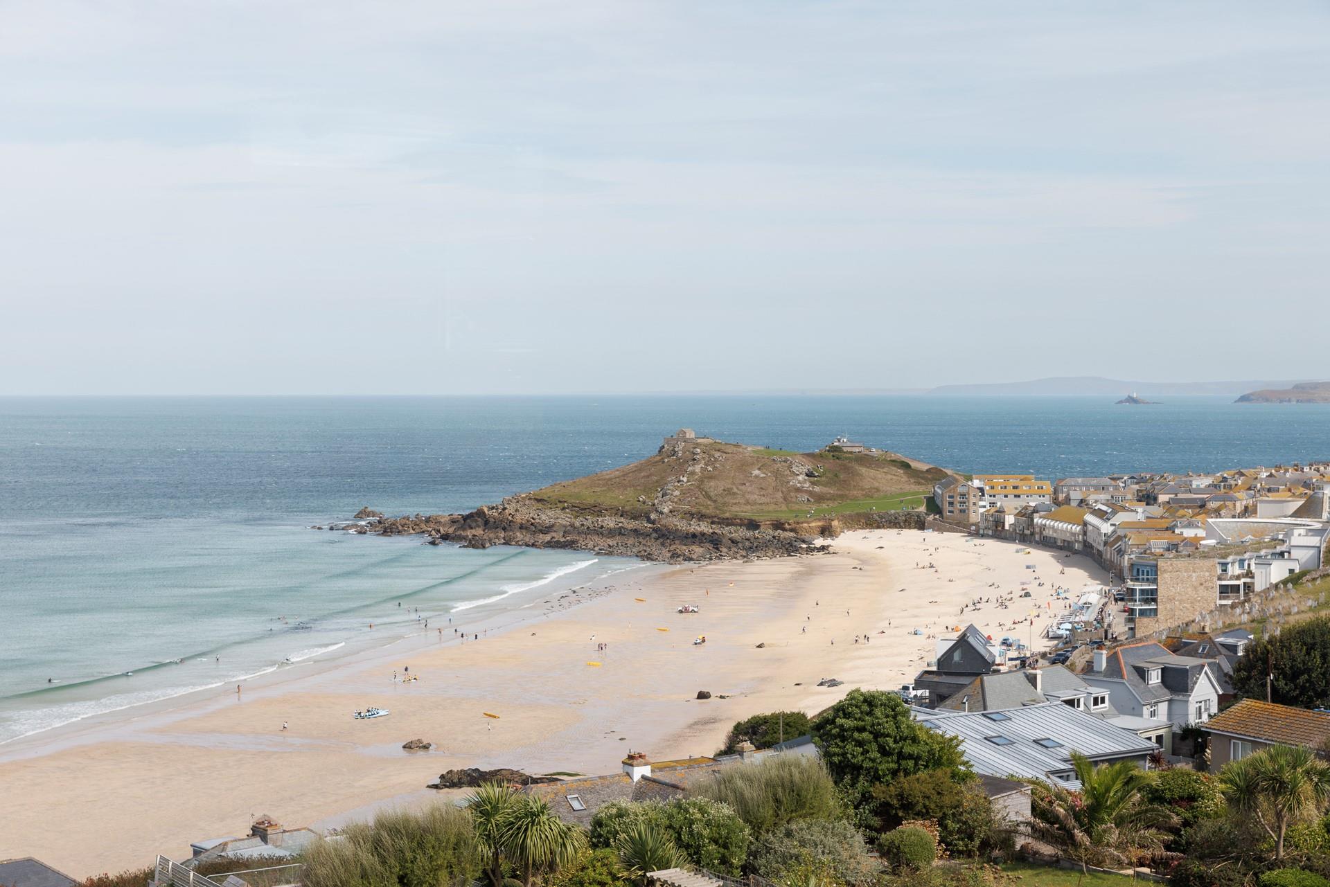 Porthmeor beach is a short stroll away!