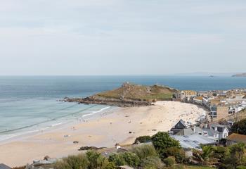Porthmeor beach is a short stroll away!