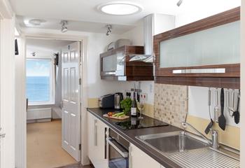 You can even admire the view from the kitchen!