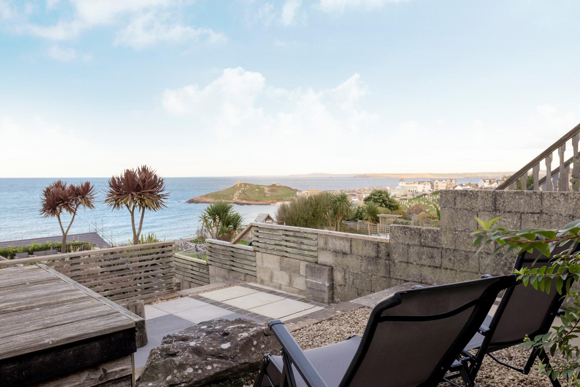 Enjoy the views right across to the Island!