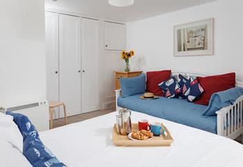 Start the day with breakfast in bed each morning.