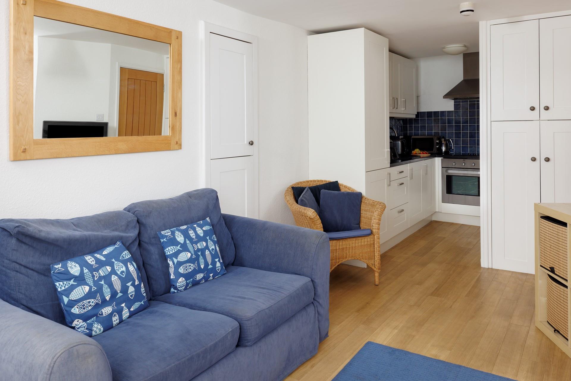 Put your feet up in the open-plan living space.