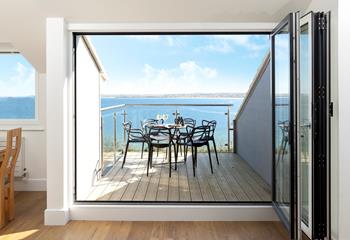 Wander out to gaze at the view of St Ives Bay.